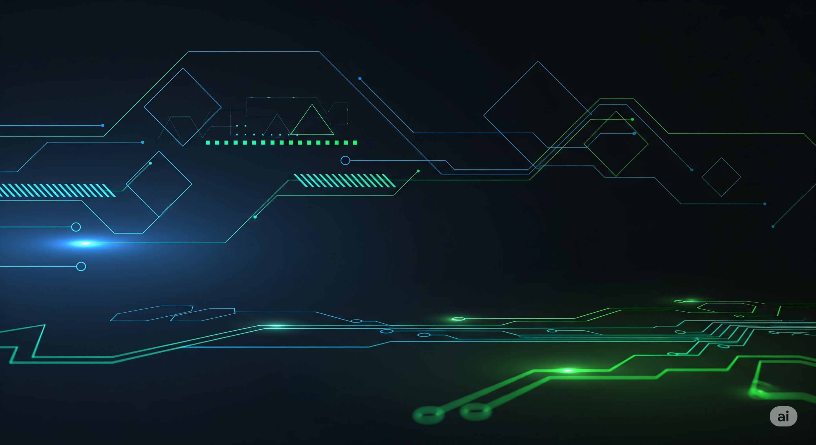 Blurred Tech Theme Background